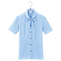 アイトス Pieds 半袖ブラウス サックス 15号 HCB2960-020 1着（直送品）