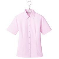 アイトス Pieds 半袖ブラウス ピンク 27号 HCB3500-038 1着（直送品）