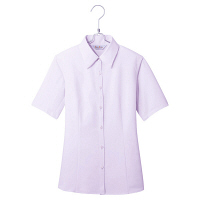 アイトス Pieds 半袖ブラウス パープル 25号 HCB3500-082 1着（直送品）