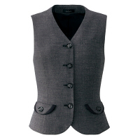 アイトス Pieds ベスト グレー 7号 HCV0431-090 1着（直送品）