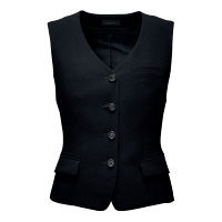 アイトス Pieds ベスト ブラック 13号 HCV3100-099 1着（直送品）