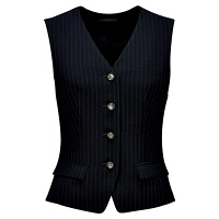 アイトス Pieds ベスト（4ツボタン） ブラック 7号 HCV9421-099 1着（直送品）