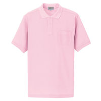 アイトス 半袖ポロシャツ（男女兼用） ピンク AZ-7615-060