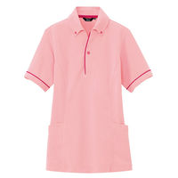 アイトス サイドポケット半袖ポロシャツ（男女兼用） ピンク AZ-7668-160