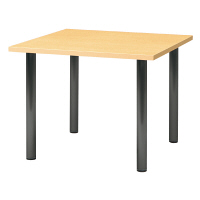 プラス LM 会議テーブル LM-090PS WM/DGY 幅900×奥行900×高さ700mm 1台　（直送品）