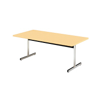 プラス LM 会議テーブル LM-180TR WM/P 幅1800×奥行900×高さ700mm 1台　（直送品）