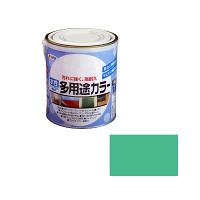 アサヒペン　水性多用途カラー　1.6L　コバルトグリーン　（直送品）