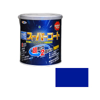 アサヒペン　水性スーパーコート　1.6L　青　（直送品）