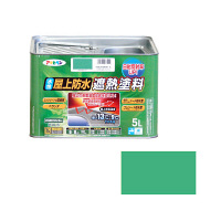 アサヒペン　水性屋上防水遮熱塗料　5L　ライトグリーン　（直送品）