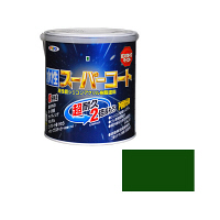 アサヒペン　水性スーパーコート　1.6L　緑　（直送品）