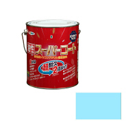 アサヒペン　油性スーパーコート　1.6L　水色　（直送品）