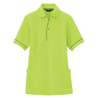 アイトス 介護ユニフォーム サイドポケット半袖ポロシャツ（男女兼用） AZ7668 ライム 3L 1枚（直送品）