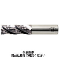 超硬　ラフィングエンドミル　4枚刃　10mm　5本　チタンコーティング　未使用品 ザ・）カットミル 超硬4枚刃ラフィングエンドミル TiAlNコート