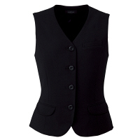 アイトス Pieds ベスト ブラック 21号 HCV9570-099 1着（直送品）