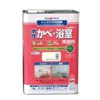 アトムサポート 水性かべ・浴室用塗料 14L ミルキーホワイト 4971544135120 1缶（直送品）