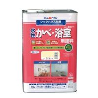 アトムサポート 水性かべ・浴室用塗料 14L アイボリー 4971544135137 1缶（直送品）