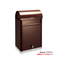 杉田エース コーワソニア 郵便ポスト duomo ラッチ錠 ブラウン 162016 1台（直送品）