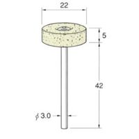 日本精密機械工作 異形状軸付フェルトバフ F7392 1パック(5個)（直送品）