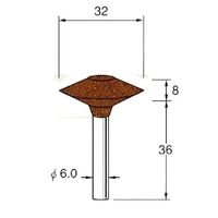 日本精密機械工作 軸付砥石 G6481 1パック(5個)（直送品）