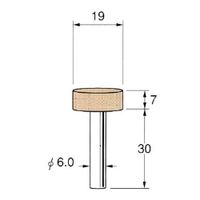 日本精密機械工作 軸付砥石 G6612 1パック(5個)（直送品）