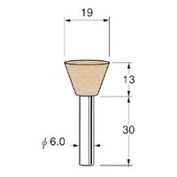 日本精密機械工作 軸付砥石 G6615 1パック(5個)（直送品）