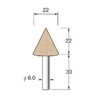 日本精密機械工作 軸付砥石 G6624 1パック(5個)（直送品）