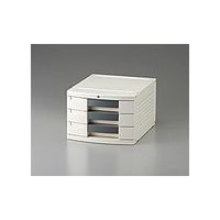 アズワン トレイBOX(鍵付) A4用グレー 290×360×205mm 406H 1個 0-5347-12（直送品）