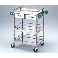 アズワン とっても静かな回診車(引出2個付き) (3段) 750(940)×450×850mm TSC-750 1台 0-1623-12（直送品）