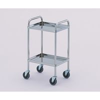 アズワン とっても静かな枠付き回診車(引出無) (2段) 603×453×800mm TS6045WB 1台 0-7976-05（直送品）