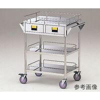 アズワン カラフルカート 3段ー赤 750×450×855mm K3W-R 1台 0-3442-05（直送品）