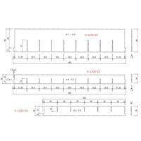 アズワン コンパクト救急カート 仕切板タテ（1枚） 小用 1セット（11枚） 0-1200-03　　ナビスカタログ（直送品）