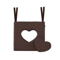 アズワン 車いすハートクッション モカブラウン HEART-M 1個 8-6452-02（直送品）