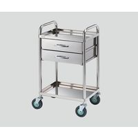 アズワン とっても静かな枠付き回診車(2段引出し) 2段 603×453×802 TS6045X 1個 8-6457-03（直送品）