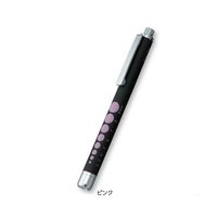 コンテック ラバー調ソフトLEDペンライト ブラック/ピンク KE-335 1セット(3本) 8-6494-01（直送品）