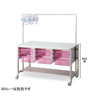 アズワン 点滴処置台(ハンガー高さ調節機能付) 1480×780×1090~1650mm NRD-1370-1 1台 0-7985-12（直送品）