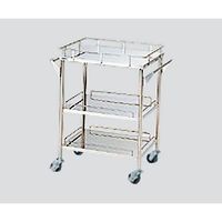 アズワン ステンレスグリーンカート(静音タイプ) 3段 720×450×835mm SS-3S 1台 3-4085-13（直送品）