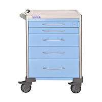 アズワン 小児科用カート(LUXE) ブルー(無地) 690×540×930mm LX34PRO-B 1台 8-3304-04（直送品）