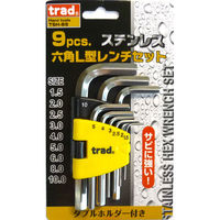 三共コーポレーション TRAD 9PCステン六角棒レンチセット TSH-9S 1個