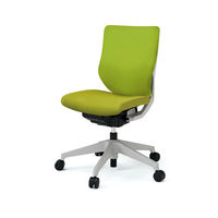 【設置込】イトーキ エピオス オフィスチェア クロスタイプ ローバック（グレーフレーム グレー樹脂脚）肘無 フリーロッキング 背座：モスグリーン（直送品）