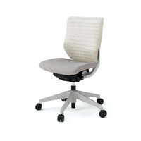 設置込】イトーキ エピオス オフィスチェア メッシュタイプ ローバック（グレーフレーム・樹脂脚）肘無 ロッキングレンジ調節 ホワイトグレー/グレー（直送品）