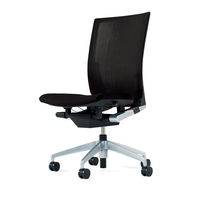 【設置込】イトーキVento（ヴェント）チェア肘無ストライプレイヤー（ランバーサポート付）ブラックフレーム　シルバーメタリック アルミ脚　ブラックス （直送品）