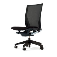 【設置込】イトーキ　Vento（ヴェント）チェア　肘なし　プレーンメッシュ（ランバーサポート付）　ブラックフレーム　ブラック樹脂脚　背座：ブラック　 （直送品）