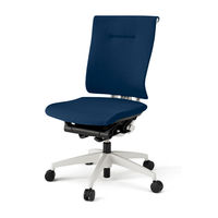 【設置込】イトーキ　セレーオチェア　クロスタイプ　肘なし　ハンガーなし　ホワイトフレーム　ホワイト樹脂脚　背座ネイビーブルー　1脚（直送品）