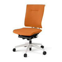 【設置込】イトーキ　セレーオチェア　クロスタイプ　肘なし　ハンガーなし　ホワイトフレーム　ホワイト樹脂脚　背座アンバーオレンジ　1脚（直送品）