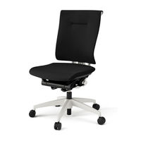 【設置込】イトーキ　セレーオチェア　クロスタイプ　肘なし　ハンガーなし　ホワイトフレーム　ホワイト樹脂脚　背座ブラック　1脚（直送品）