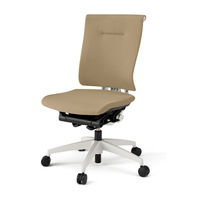 【設置込】イトーキ　セレーオチェア　クロスタイプ　肘なし　ハンガーなし　ホワイトフレーム　ホワイト樹脂脚　背座サンドイエロー　1脚（直送品）