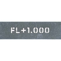 つくし工房 吹付プレート 「FL+1.000」 J-95（直送品）
