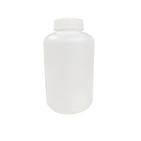 コクゴ PE広口瓶 白 5L (8本入) 101-5840901 1箱(8個)（直送品）