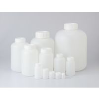 コクゴ PE広口瓶 白 250ml (60本入) 101-5840401 1箱(60個)（直送品）