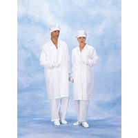 コクゴ クリーンルーム無塵衣〈男子白衣型〉 7203B 白（L） 110-11602 1着（直送品）